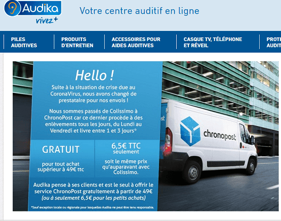livraison-Audika-Chronopost